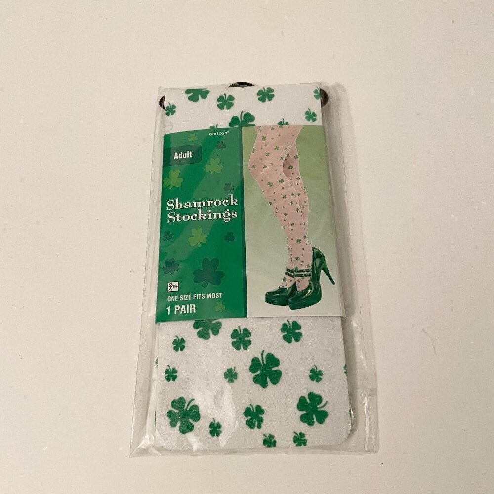 Amscan Adult Shamrock Stockings One Size Fits Most Halloween